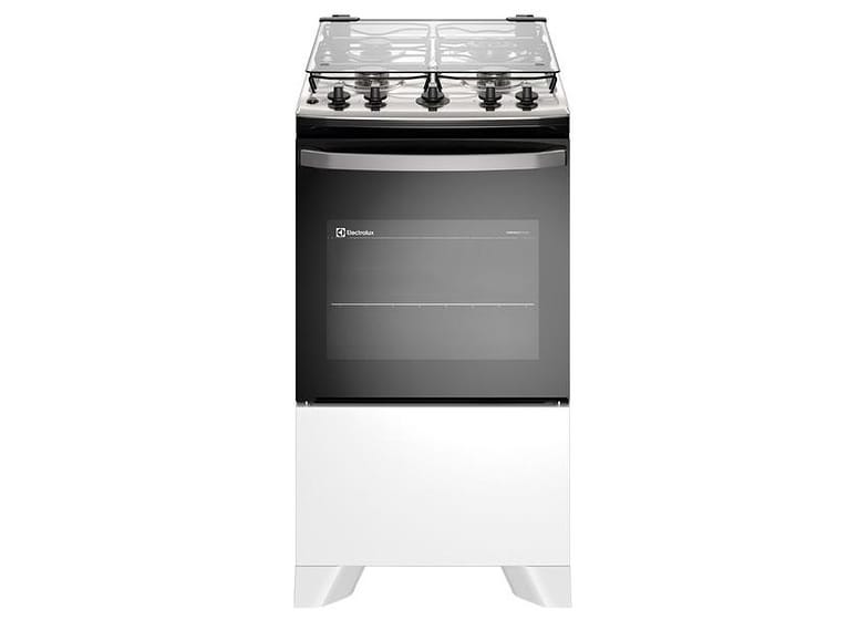 Fogão 4 Bocas Electrolux Inox Branco Efficient FE4IW