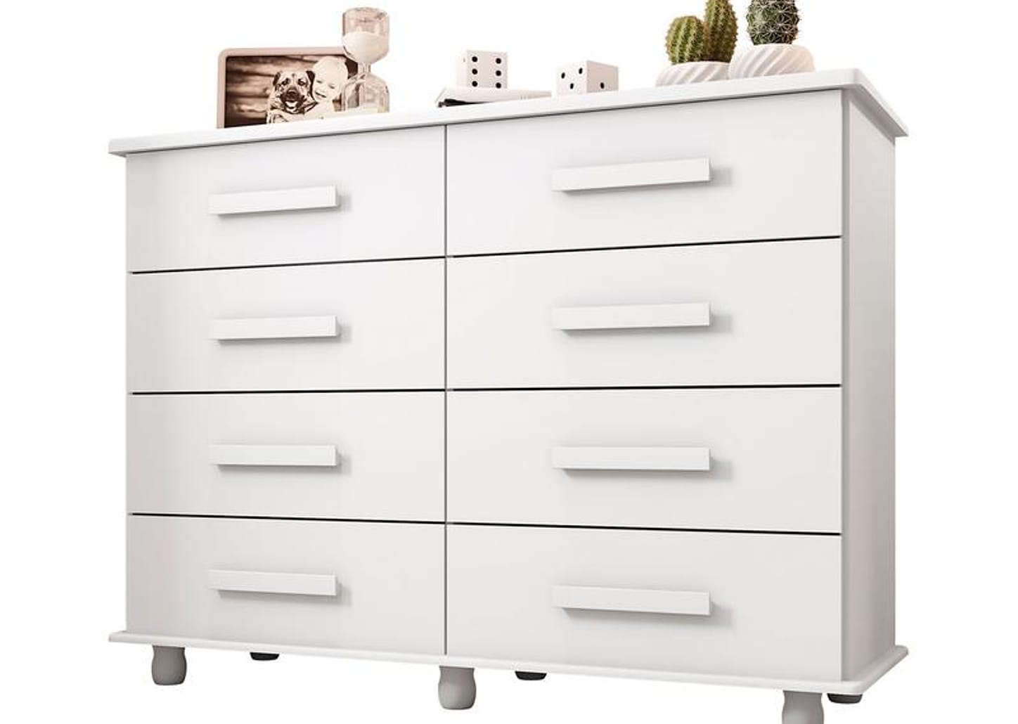 Cômoda 8 Gavetas Móveis Lanza Paris