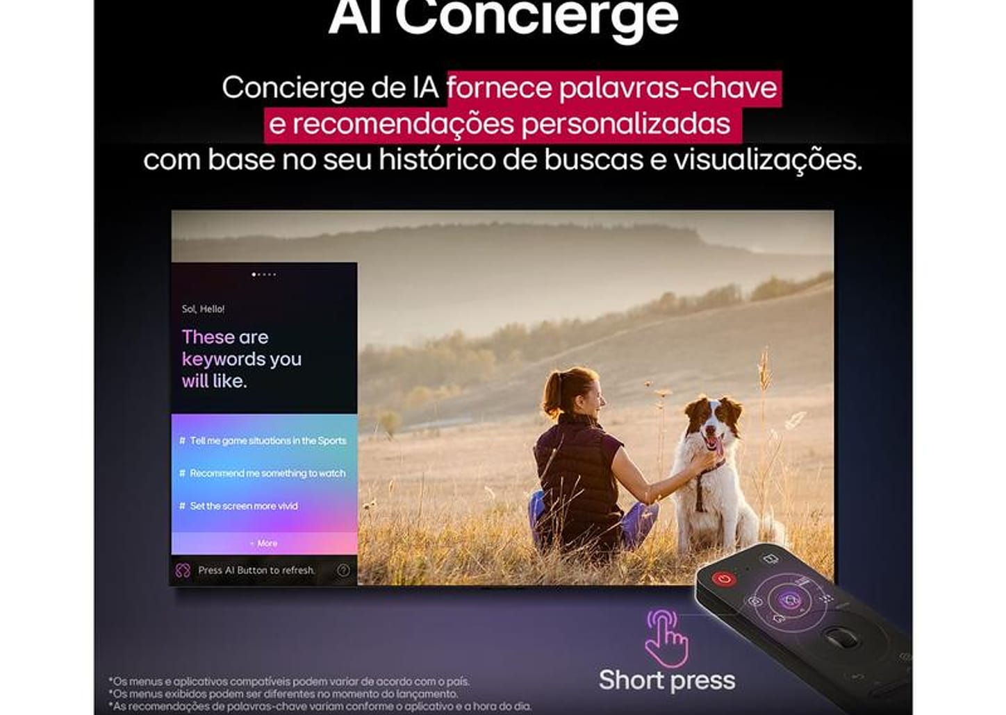 Smart TV 50" LG 4K Ultra HD NANO 50NANO80ASA webOS 25 α7 AI Processor Alexa 3 HDMI 2 USB