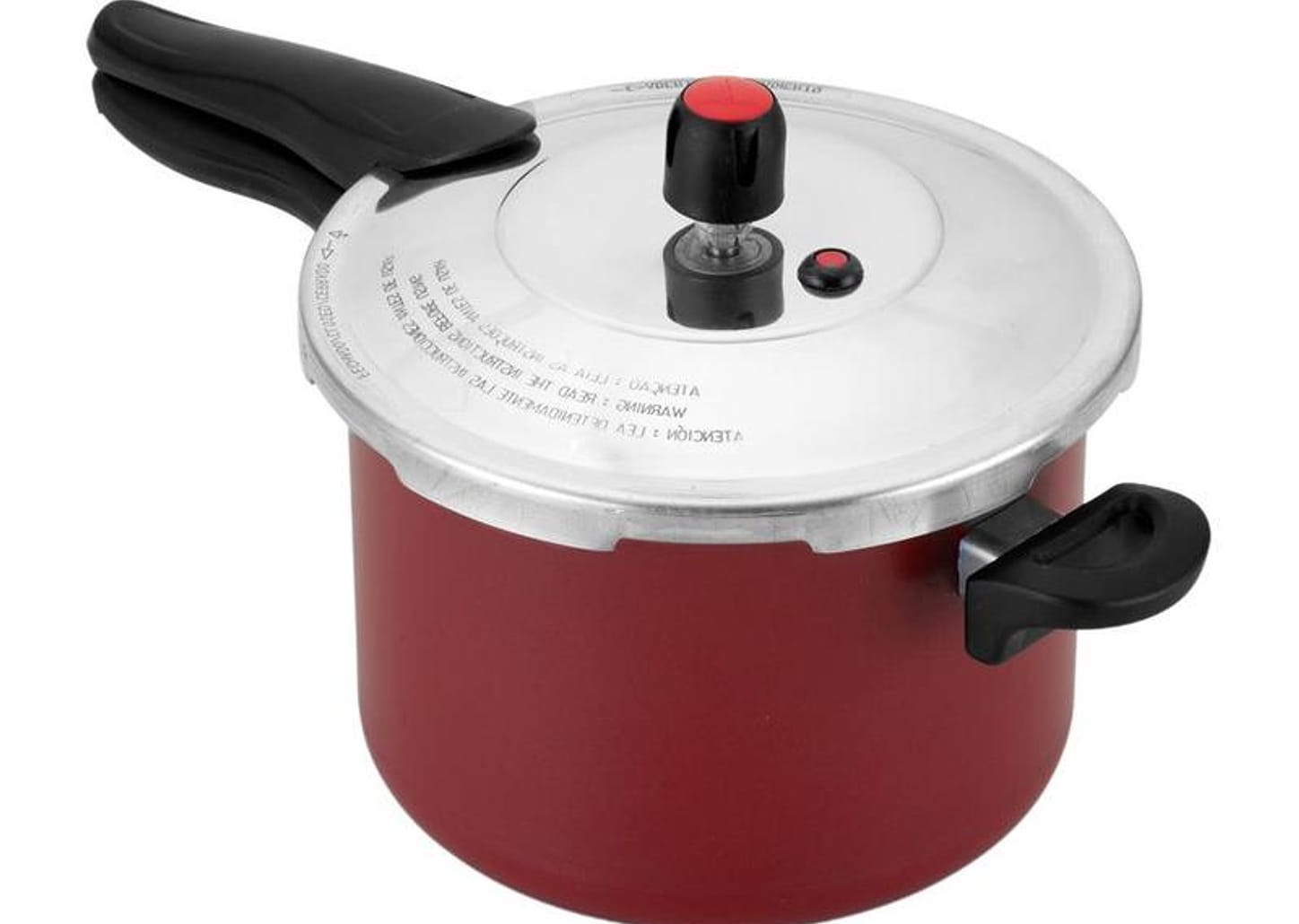 Panela De Pressão Alegrete Antiaderente 4,5L Fechamento Externo Vermelha Alegra