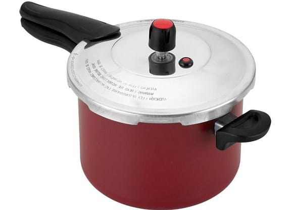 Panela De Pressão Alegrete Antiaderente 4,5L Fechamento Externo Vermelha Alegra