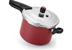 Panela De Pressão Alegrete Antiaderente 4,5L Fechamento Externo Vermelha Alegra