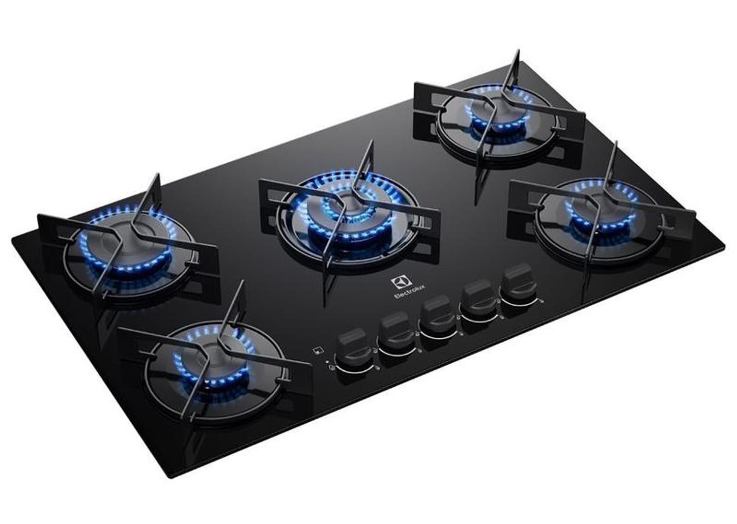 Cooktop 5 Bocas GLP Electrolux Preto Acendimento Automático Efficient KE5GT