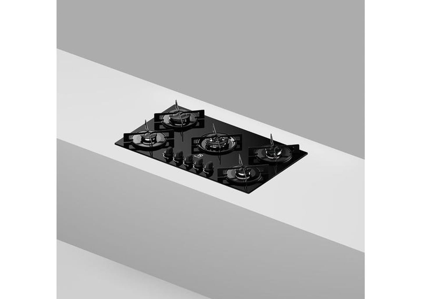 Cooktop 5 Bocas GLP Electrolux Preto Acendimento Automático Efficient KE5GT