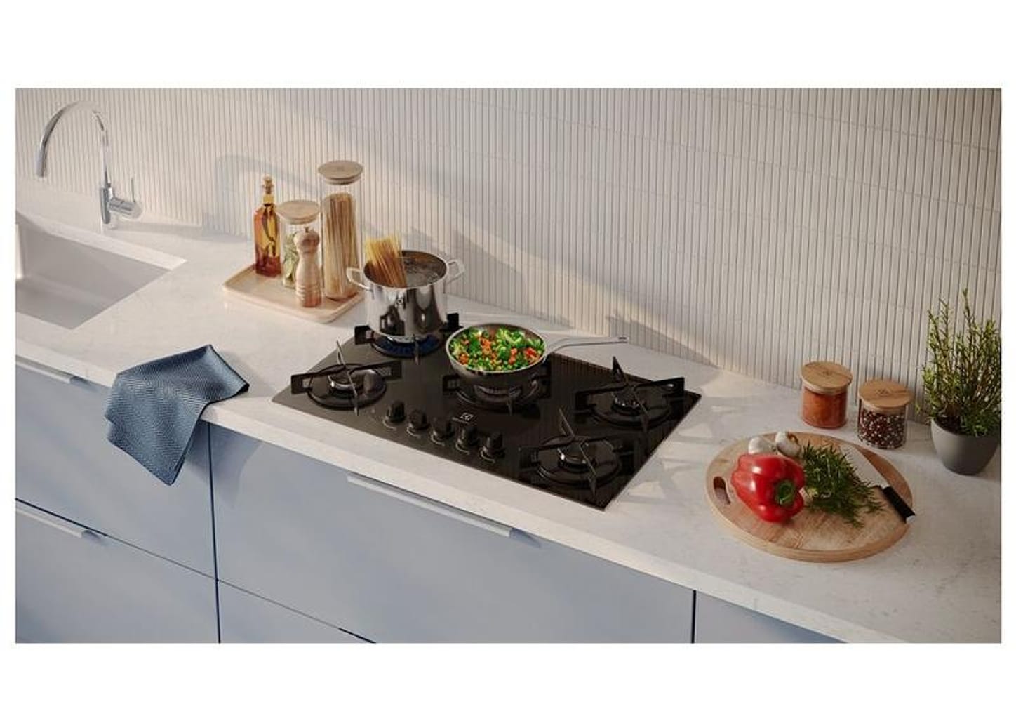 Cooktop 5 Bocas GLP Electrolux Preto Acendimento Automático Efficient KE5GT