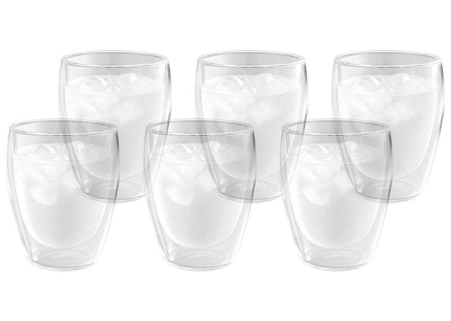 Jogo de Copos de Vidro 350ml 6 Peças Haus Concept Inspire