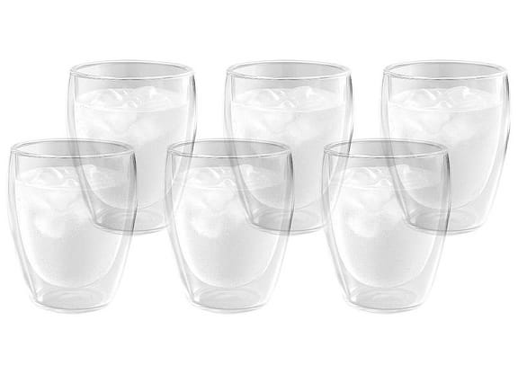 Jogo de Copos de Vidro 350ml 6 Peças Haus Concept Inspire