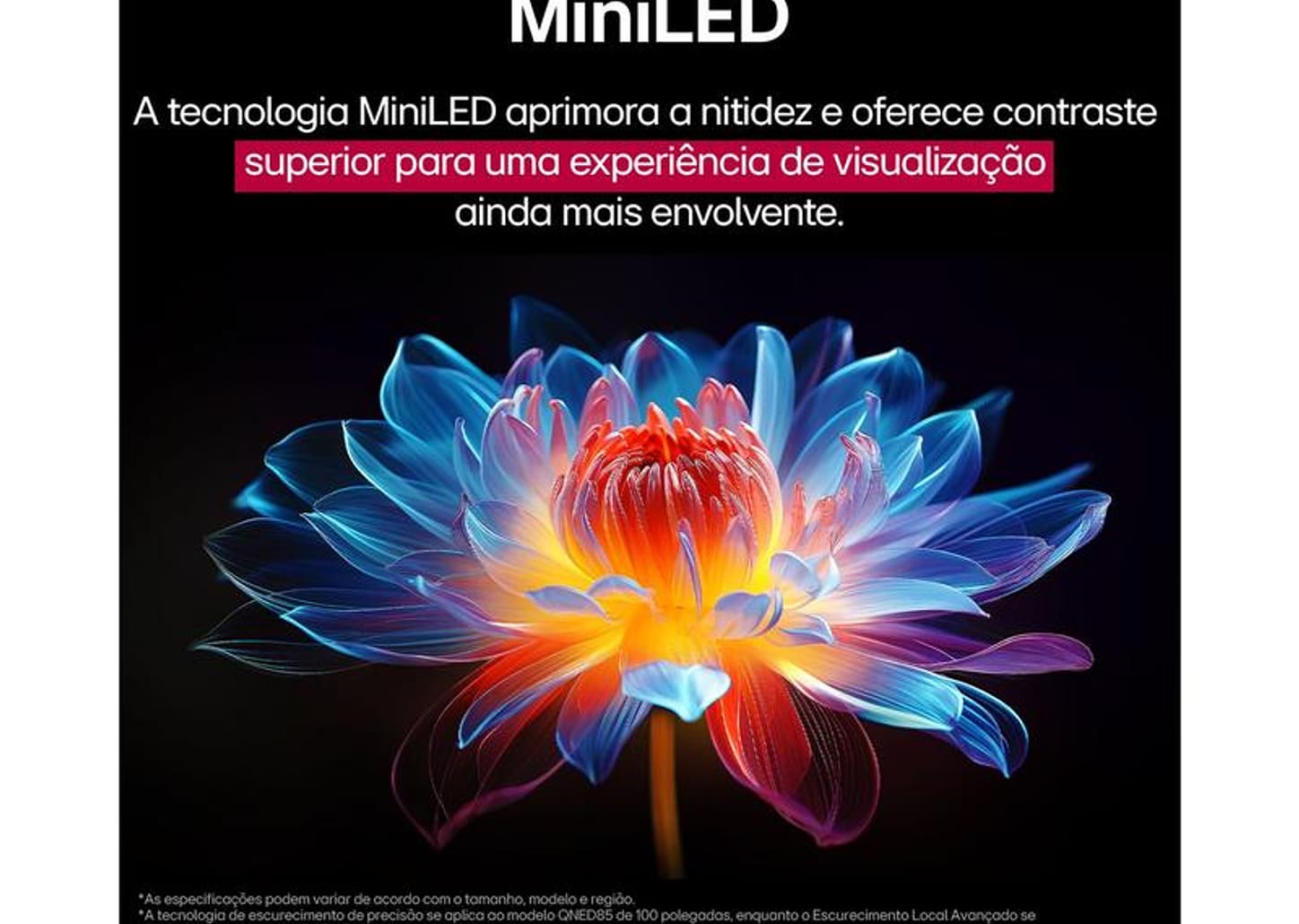 Smart TV 55" LG 4K Ultra HD QNED MiniLED 55QNED85ASG WebOS 25 Processador α8 AI Alexa 4 HDMI