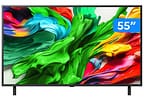 Smart TV 55" LG 4K Ultra HD QNED MiniLED 55QNED85ASG WebOS 25 Processador α8 AI Alexa 4 HDMI