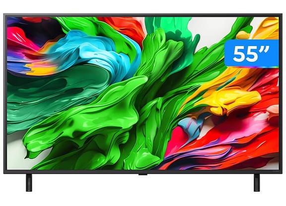 Smart TV 55" LG 4K Ultra HD QNED MiniLED 55QNED85ASG WebOS 25 Processador α8 AI Alexa 4 HDMI