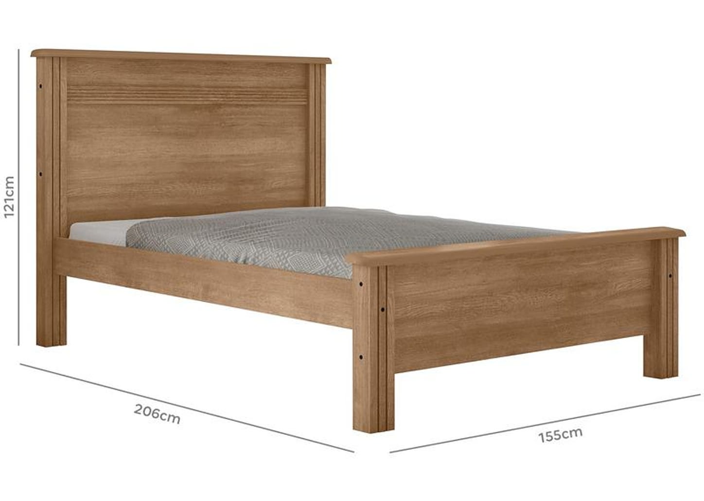 Cama Casal Móveis Lanza Montreal 138X188cm