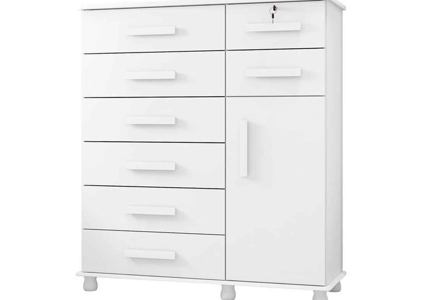 Cômoda Sapateira 1 Porta 2 Gavetas Móveis Lanza - Messina