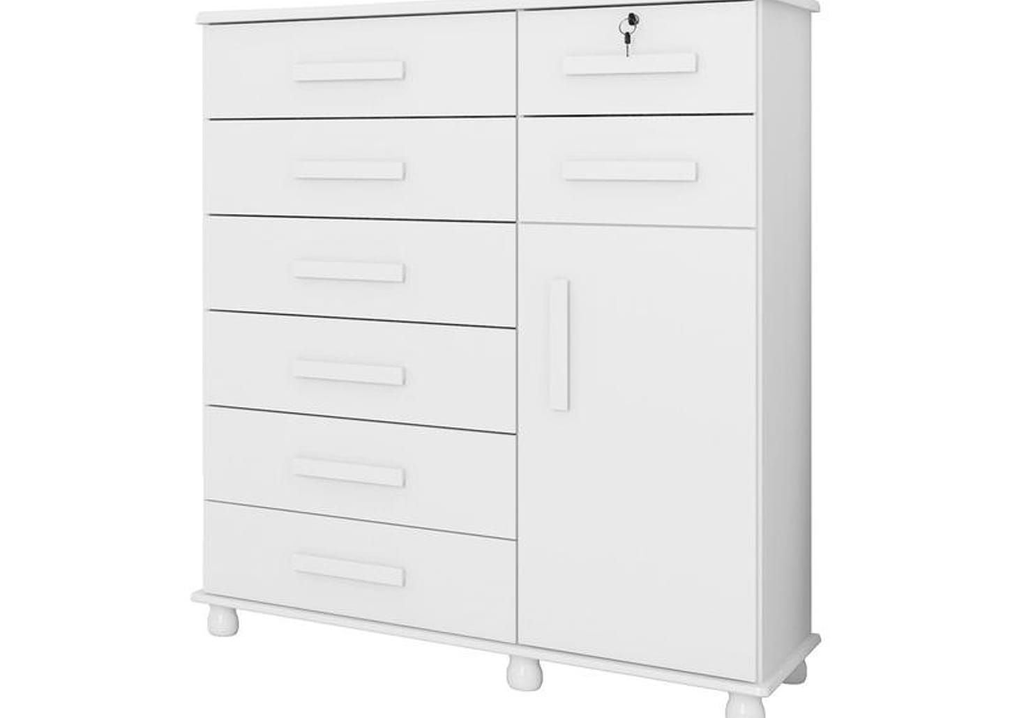 Cômoda Sapateira 1 Porta 2 Gavetas Móveis Lanza - Messina