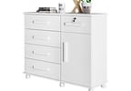 Cômoda Sapateira 1 Porta 5 Gavetas Móveis Lanza - Ibiza