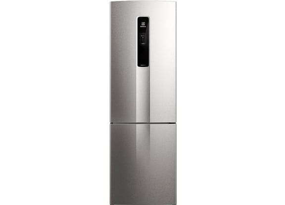 Geladeira/Refrigerador Electrolux Frost Free Inverse Inox Look 400L Efficient IB6S Bivolt