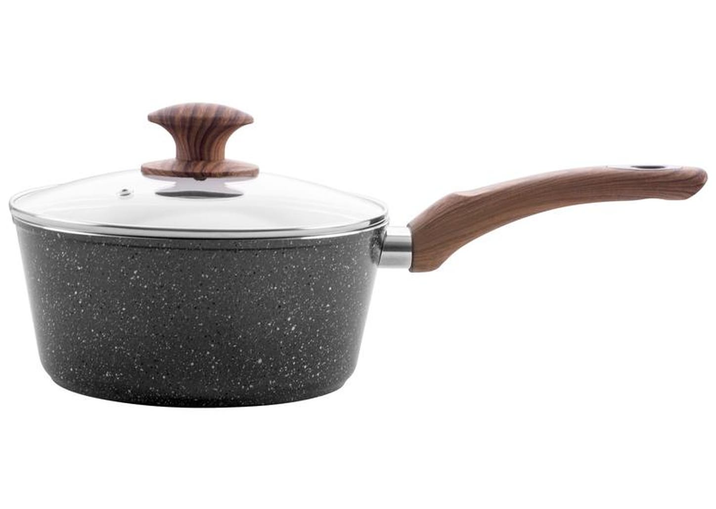 Jogo de Panelas Brinox de Alumínio Marble Cinza 5 Peças Optima