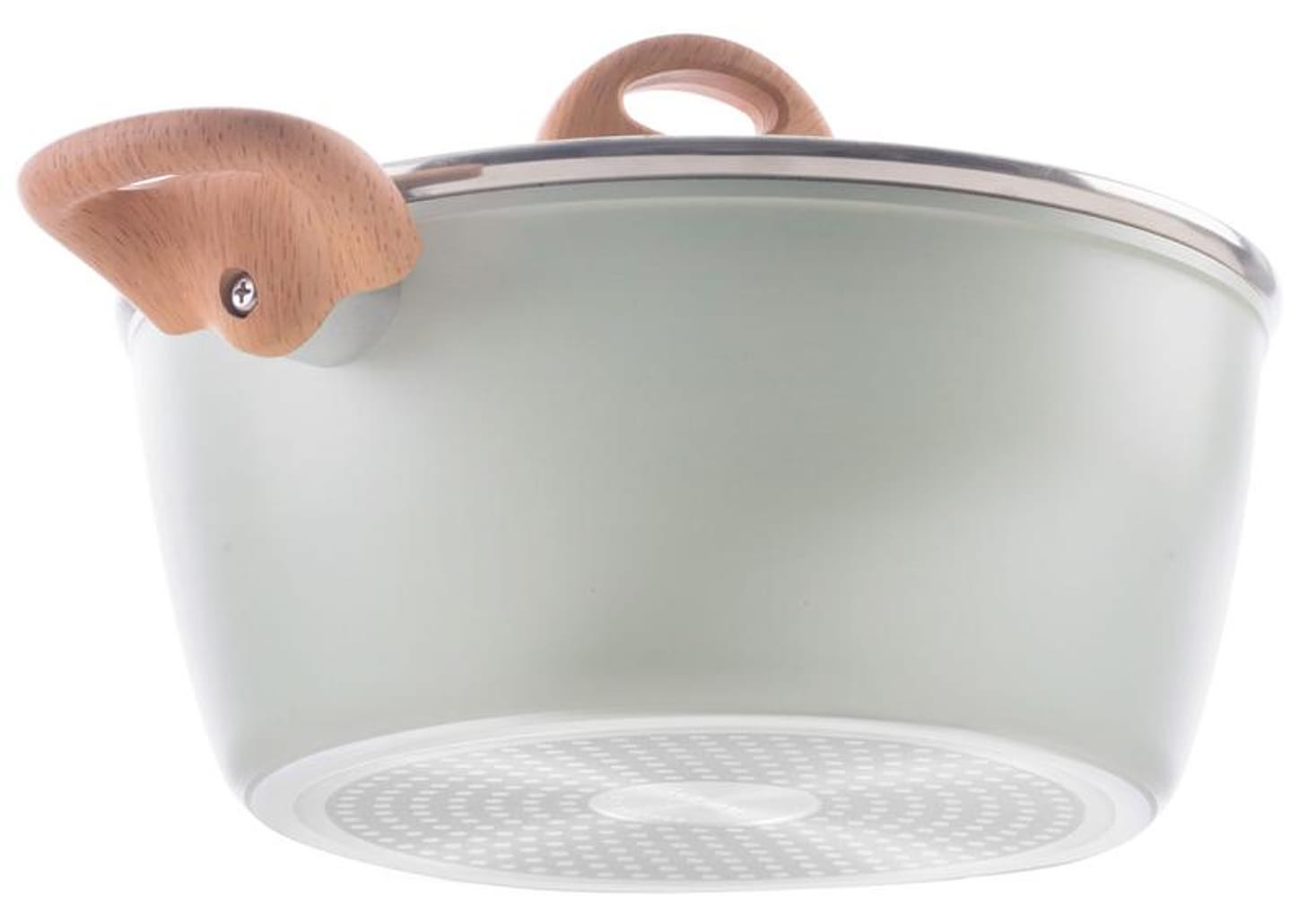 Jogo de Panelas Brinox de Alumínio Vanilla e Verde 5 Peças Optima