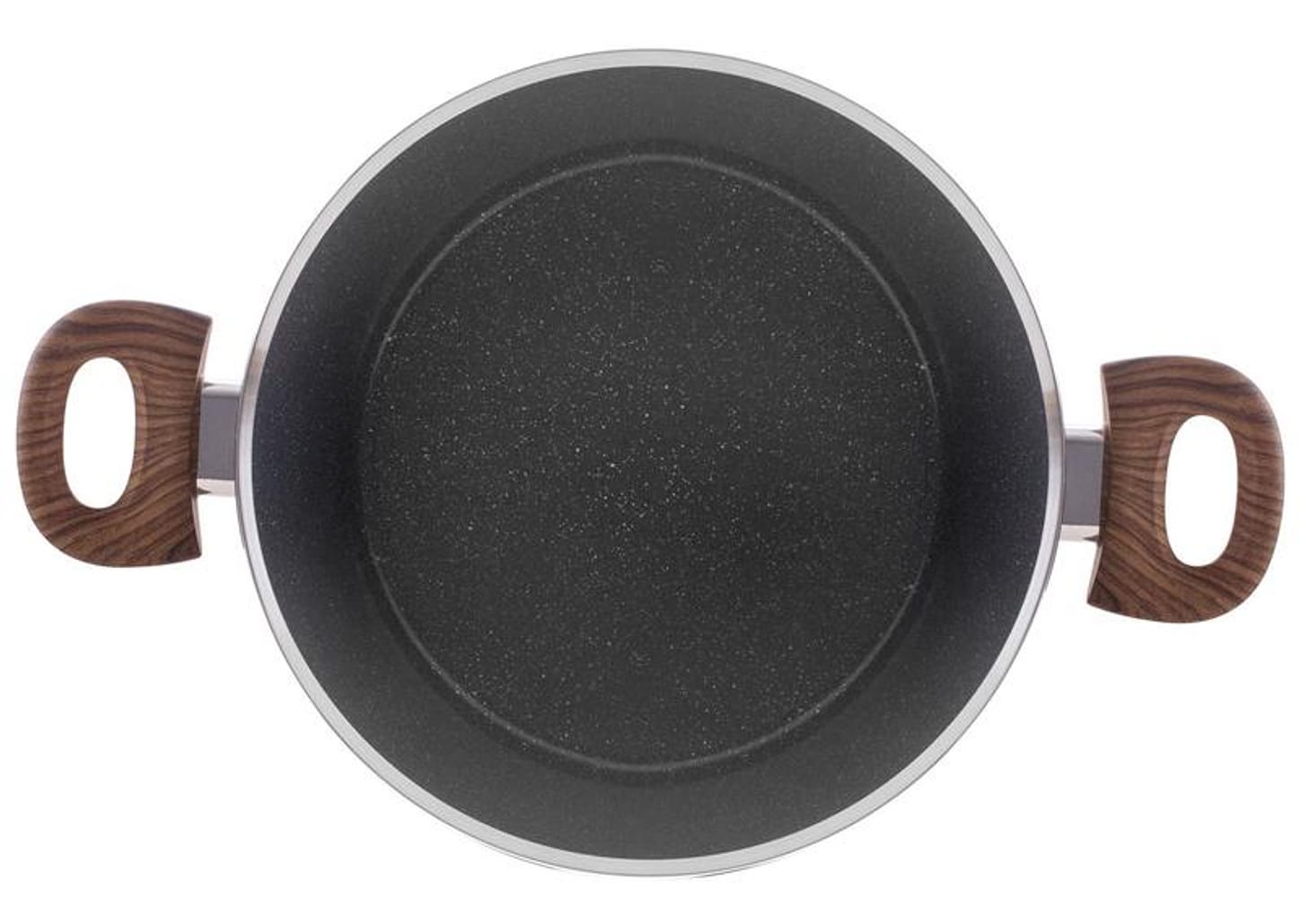 Jogo de Panelas Brinox de Alumínio Marble Cinza 5 Peças Optima