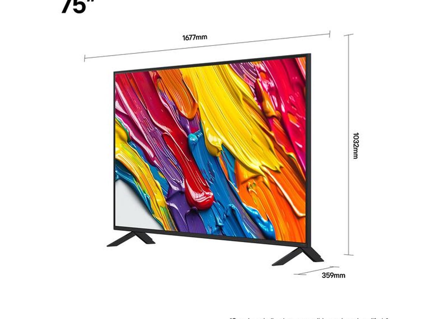 Smart TV 75" LG 4K Ultra HD QNED 75QNED82ASG webOS 25 α7 AI Processor 4K Gen8 Alexa 3 HDMI 2.0 2 USB