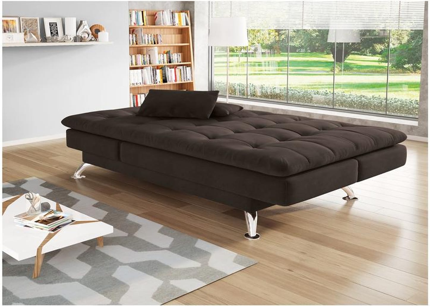 Sofá-cama 3 Lugares Reclinável Linoforte Jade