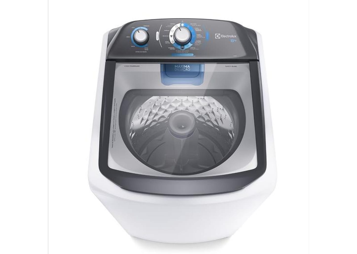 Lavadora de Roupas Electrolux 13kg Cesto Inox 10 Programas de Lavagem Branca Efficient LDA13