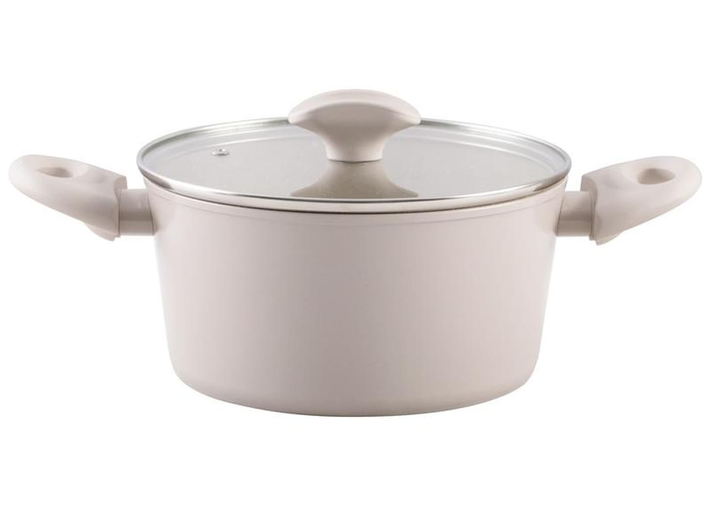 Jogo de Panelas Brinox de Alumínio Creme Mousse 5 Peças Optima