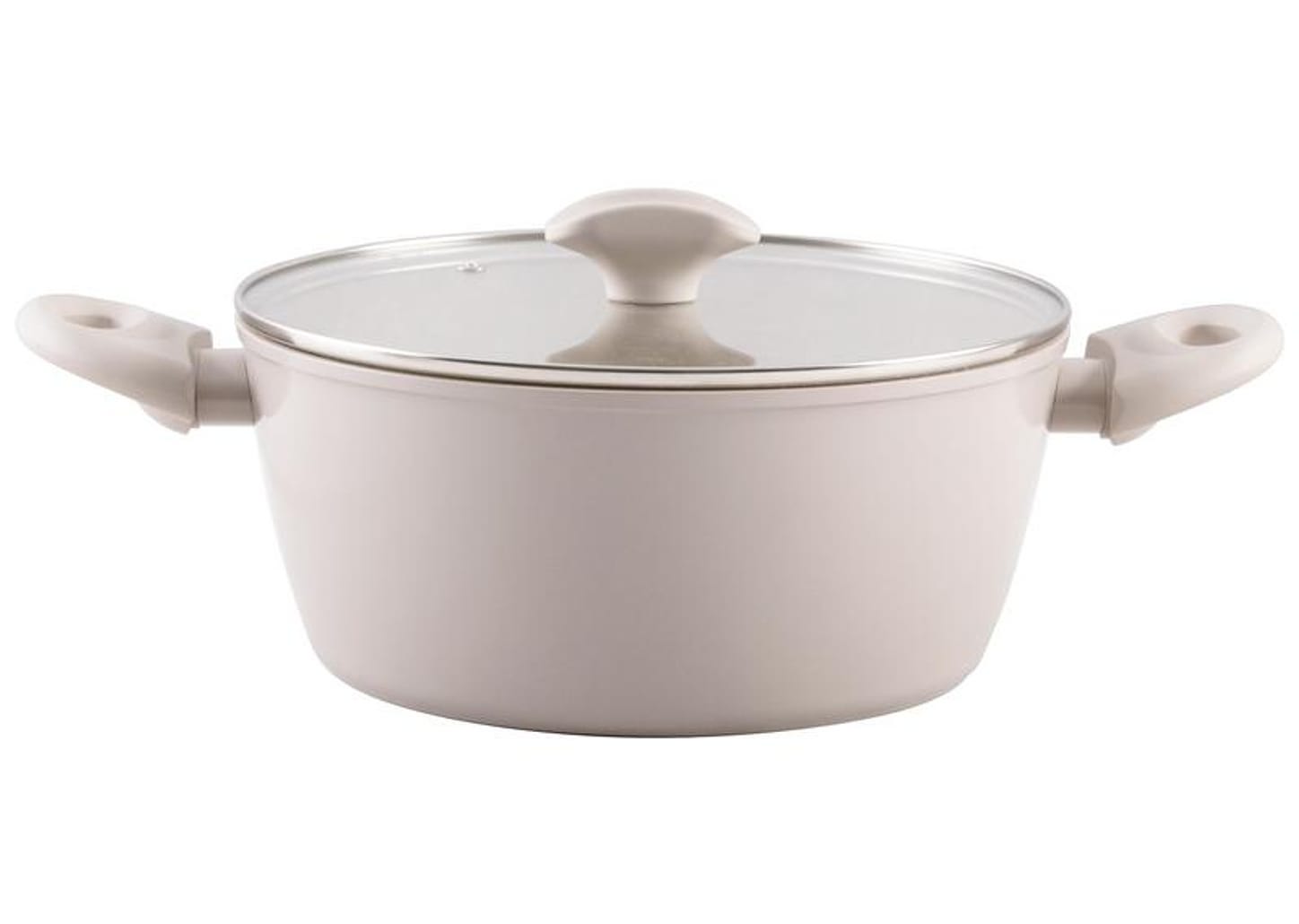 Jogo de Panelas Brinox de Alumínio Creme Mousse 5 Peças Optima