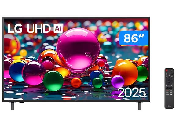 Smart TV 86" LG 4K Ultra HD 86UA8550PSA webOS 25 α7 AI Processor 4K Gen8 Alexa 3 HDMI 2.0 2 USB