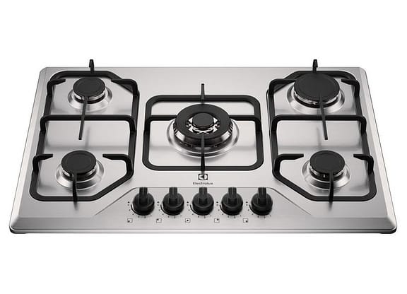 Cooktop 5 Bocas a Gás GLP Electrolux Inox Acendimento Automático KE5XC