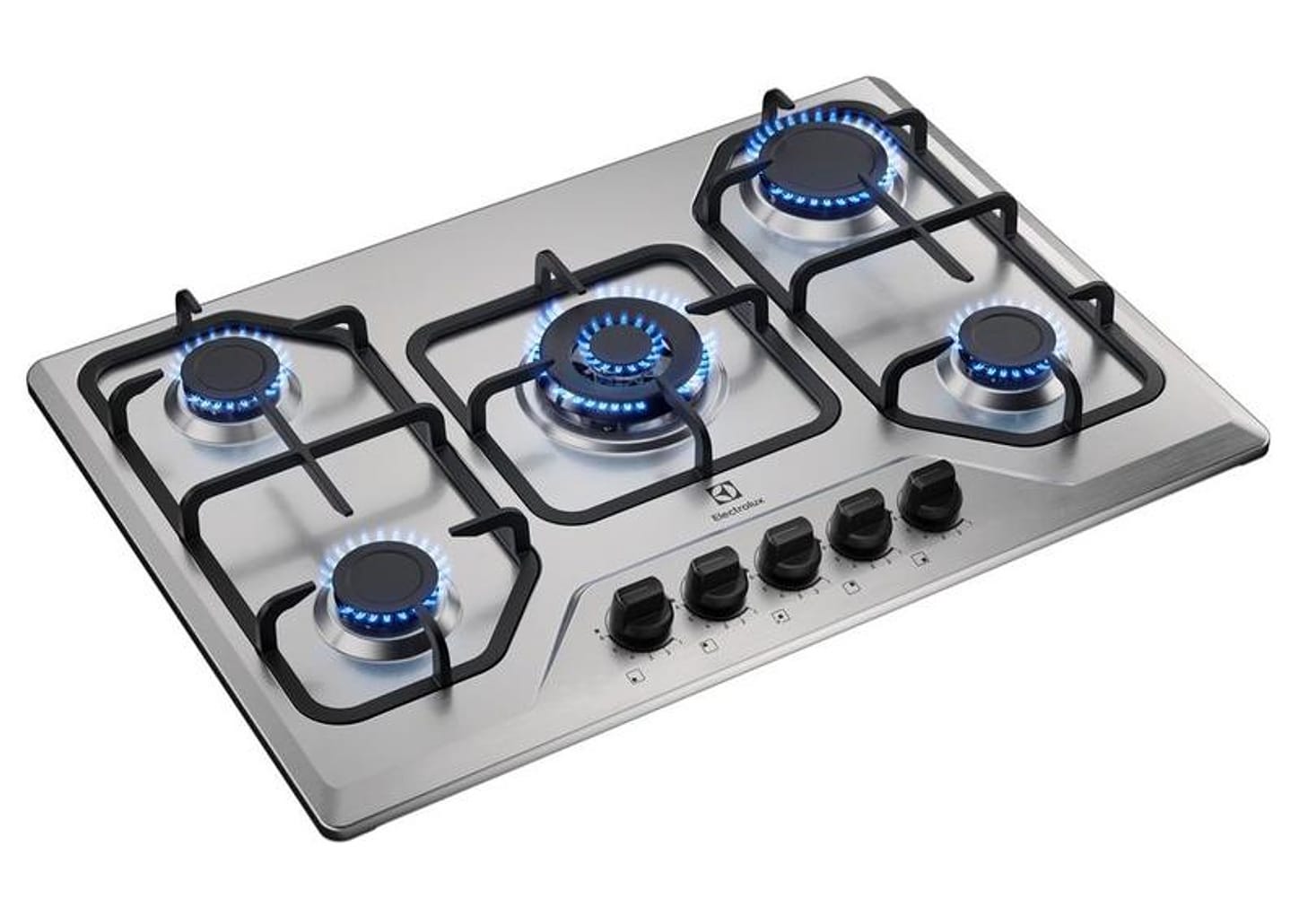 Cooktop 5 Bocas a Gás GLP Electrolux Inox Acendimento Automático KE5XC