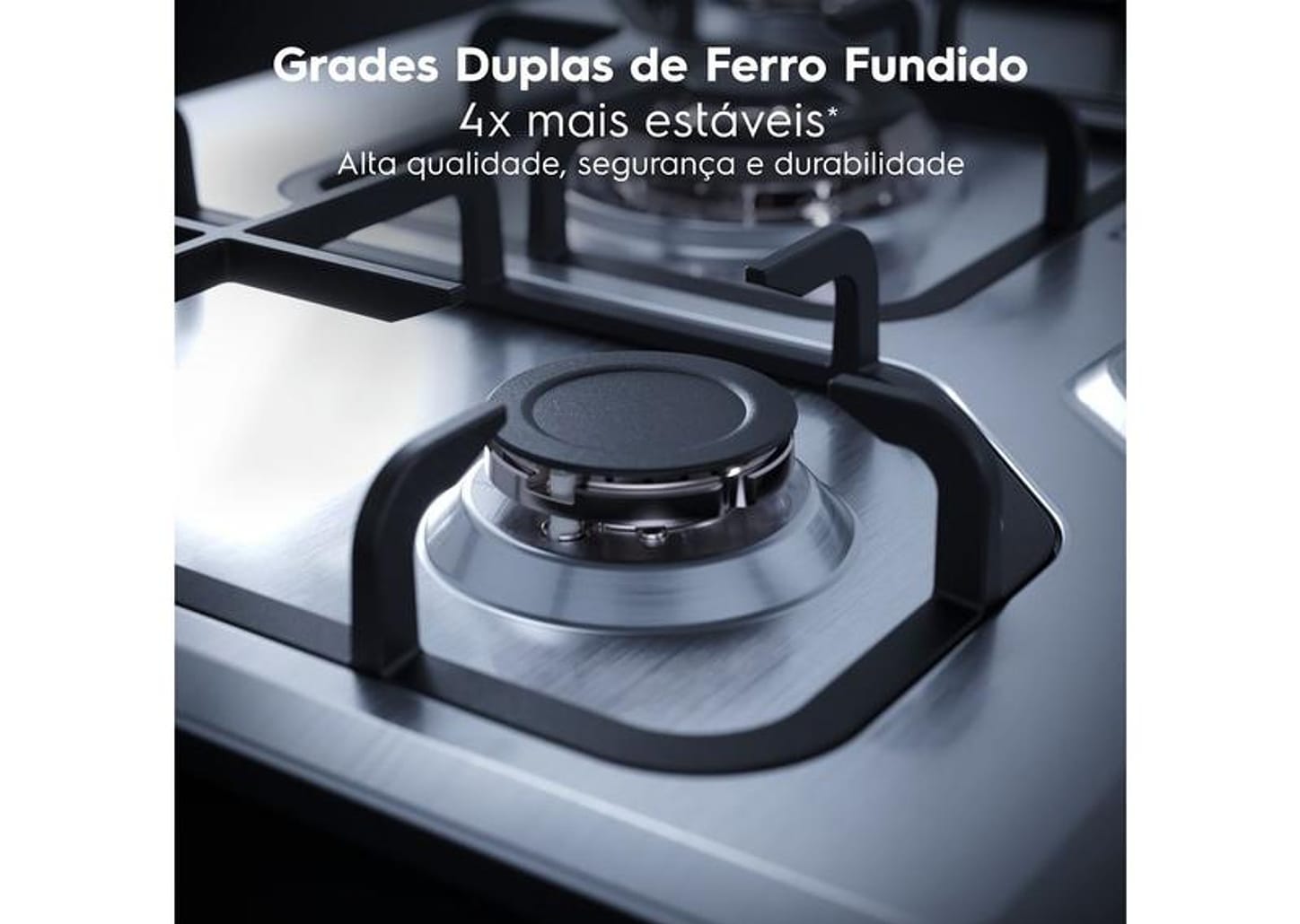 Cooktop 5 Bocas a Gás GLP Electrolux Inox Acendimento Automático KE5XC