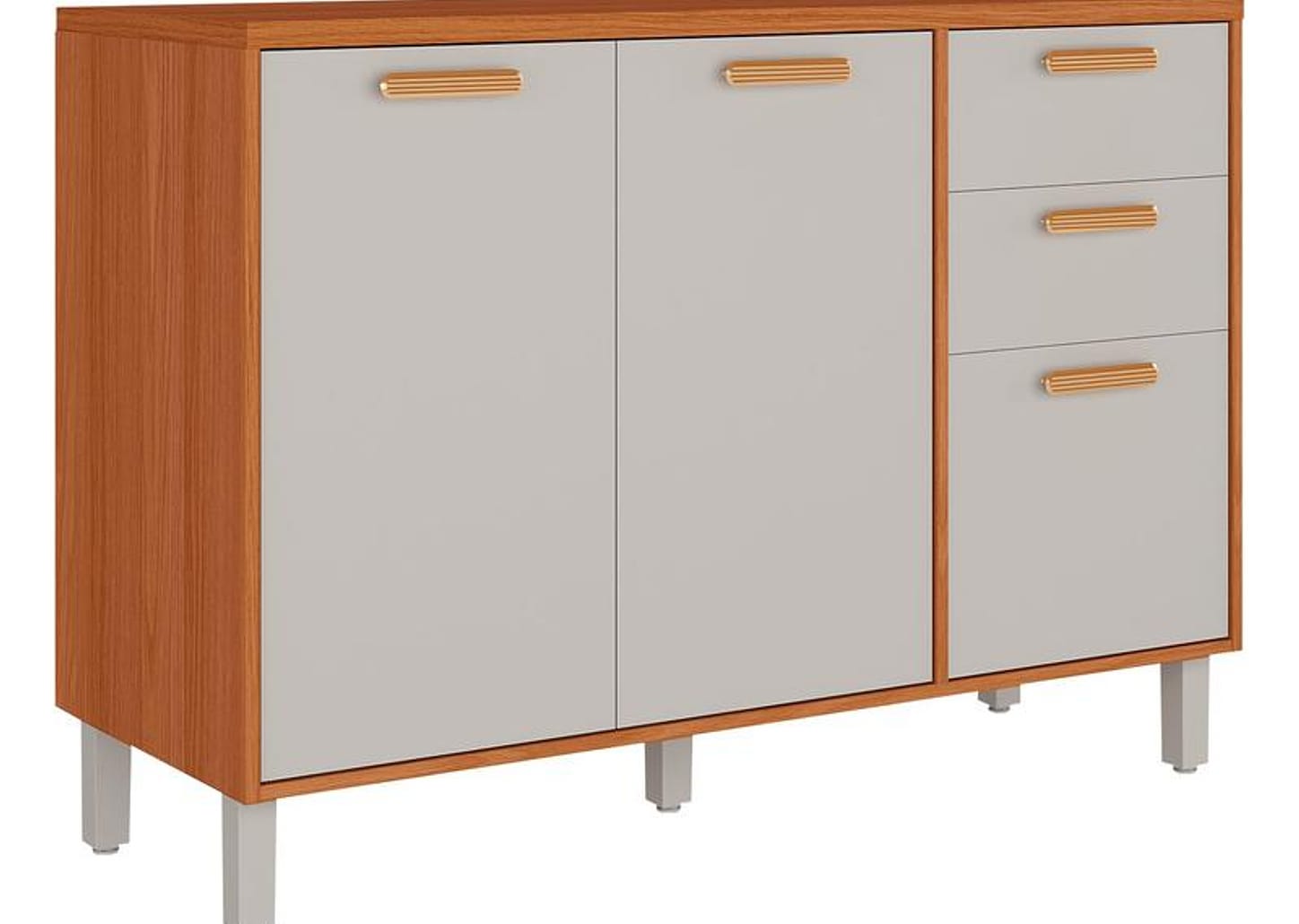 Balcão de Cozinha Itatiaia 3 Portas 2 Gavetas Itafriz