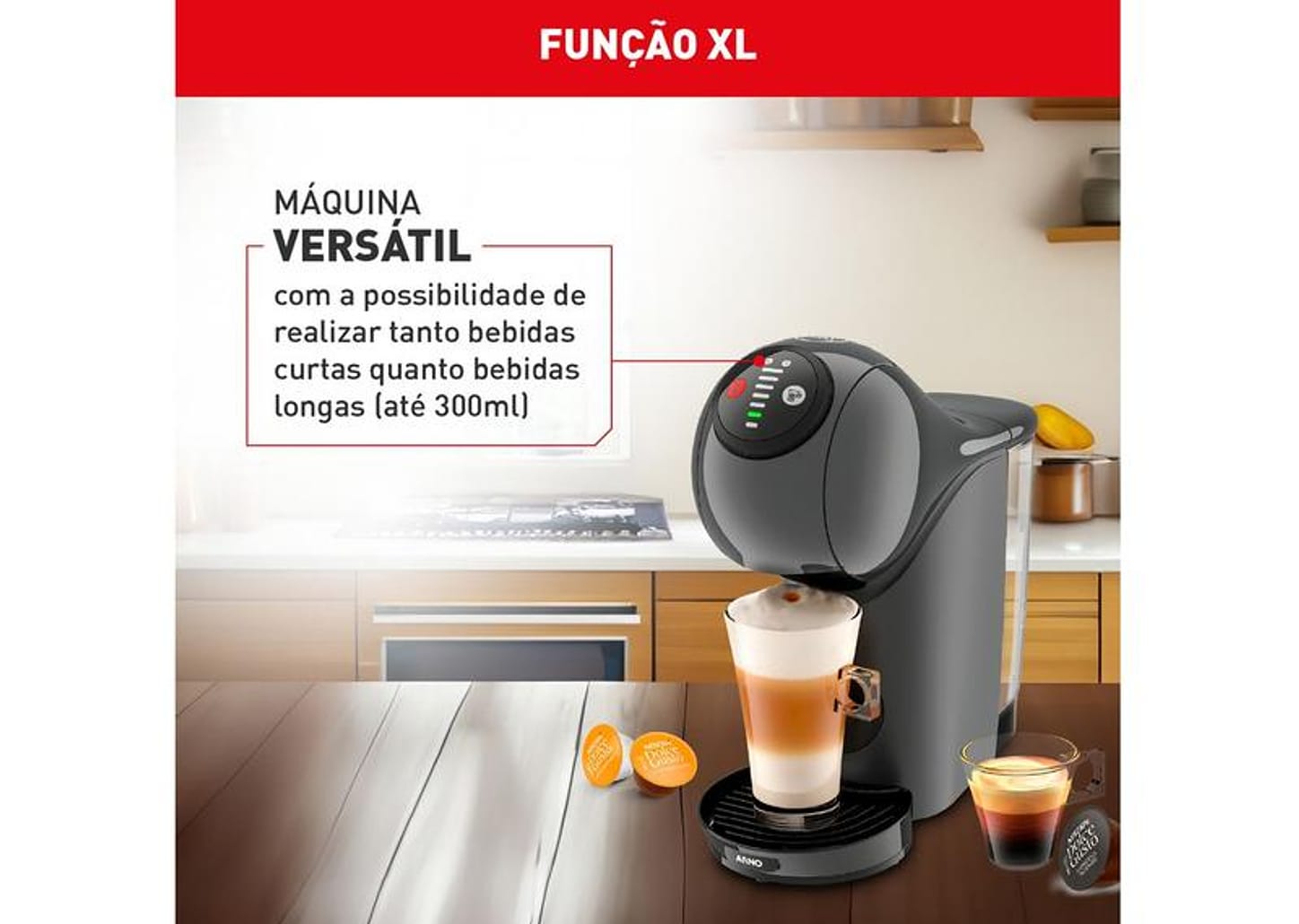 Cafeteira Elétrica Arno Nescafé Dolce Gusto Genio S Basic DGS5 Grafite 1510002355