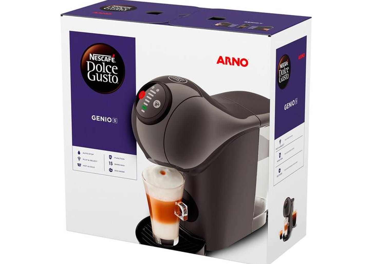 Cafeteira Elétrica Arno Nescafé Dolce Gusto Genio S Basic DGS5 Grafite 1510002355