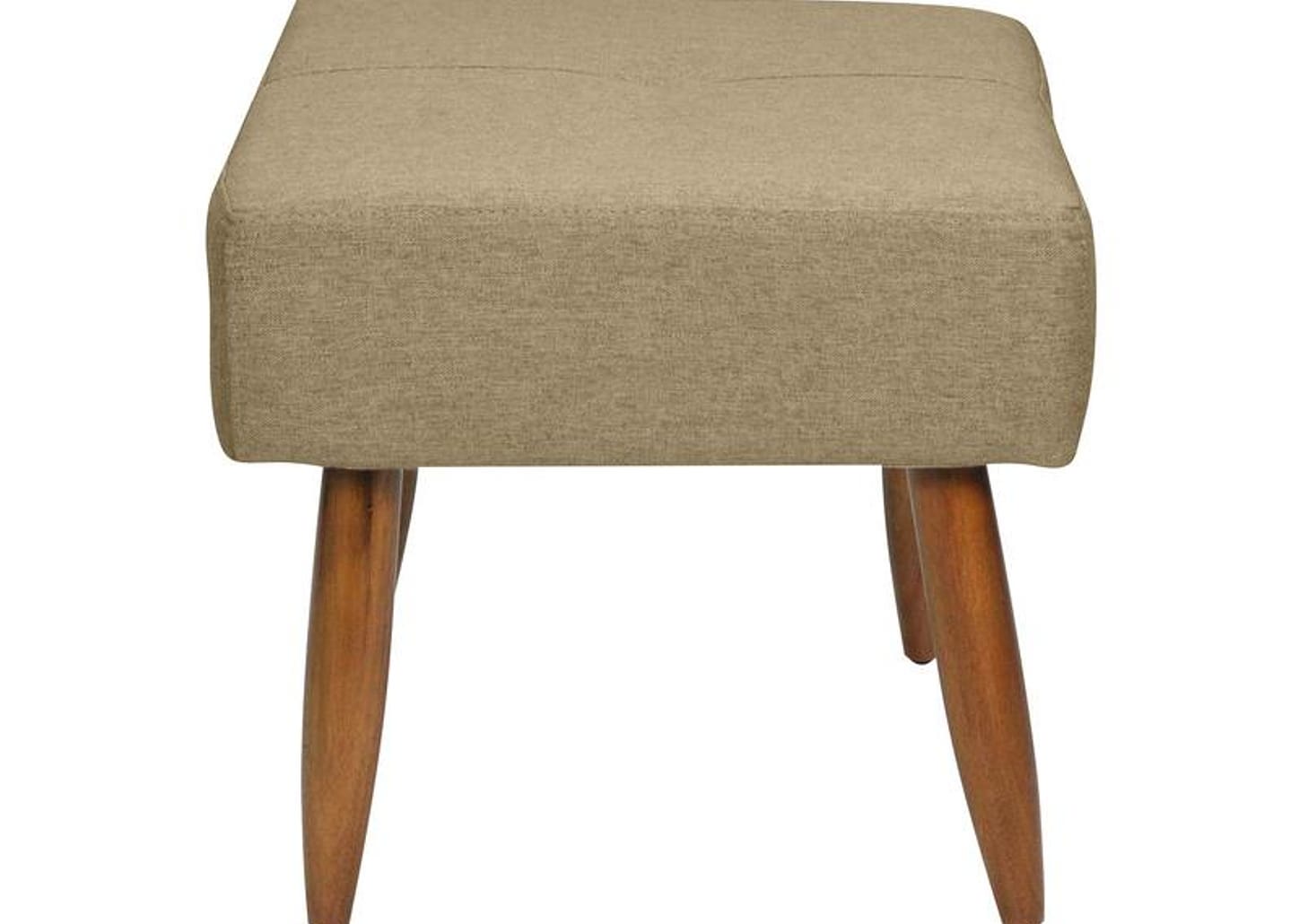 Poltrona Decorativa com Puff Moderno Matrix Pequim