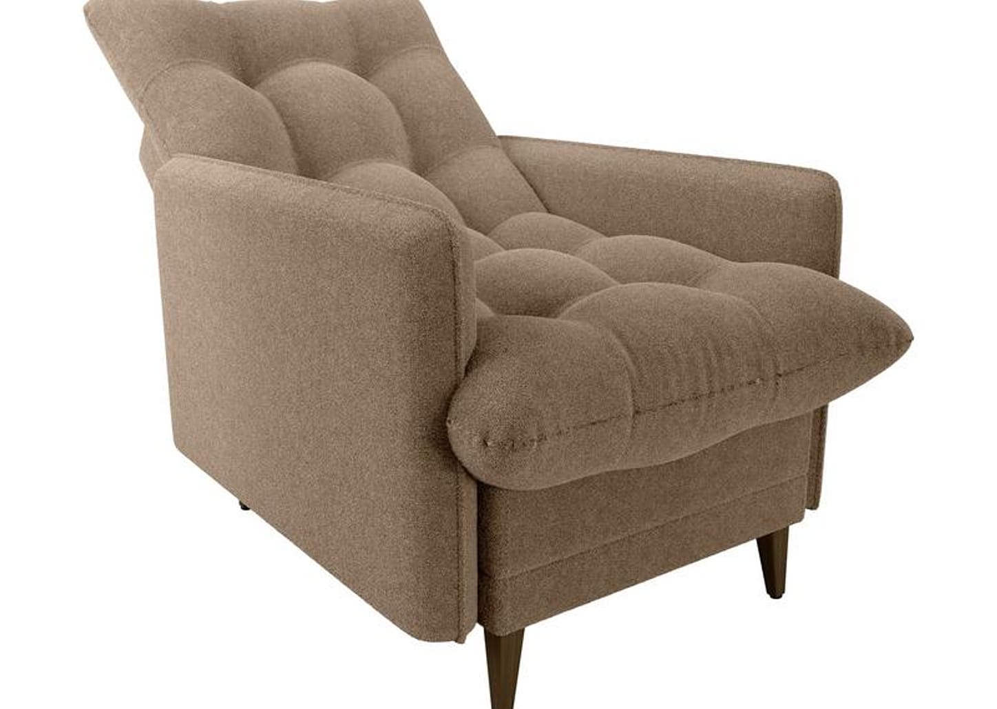 Poltrona Decorativa Reclinável com Puff 3 Posições Matrix Montreal