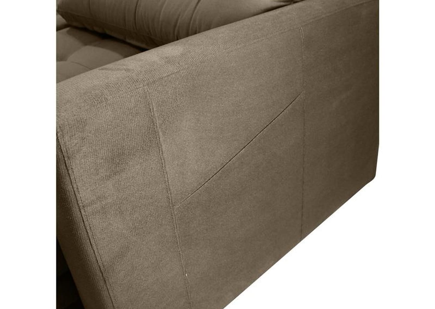 Sofá-cama Lugares Retrátil Bipartido Reclinável Veludo Matrix Nayla