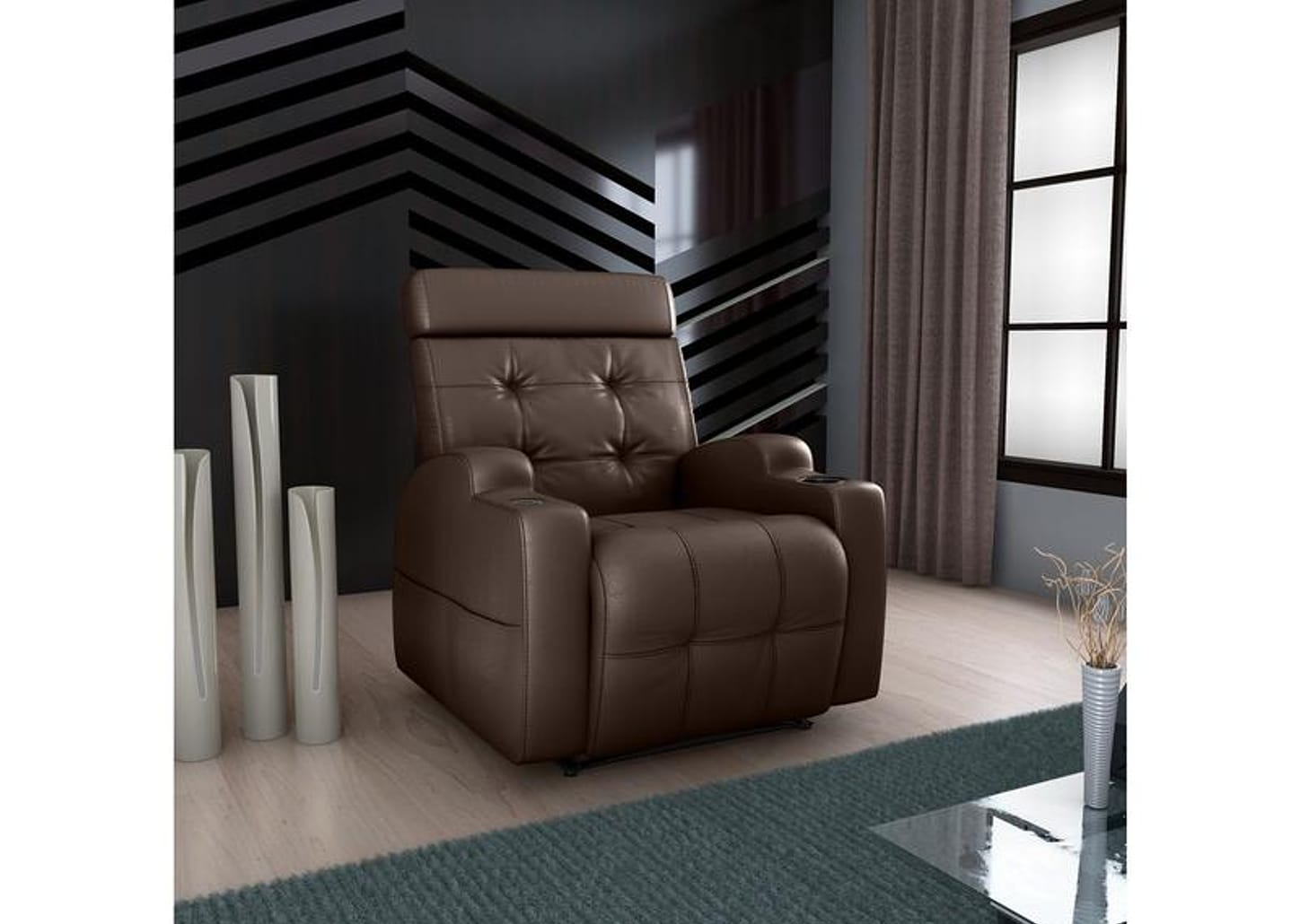 Poltrona Reclinável Elétrica Moderna Matrix Cherokee