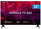 Smart TV 32" TCL HD LED 32S42 Google TV 2 HDMI