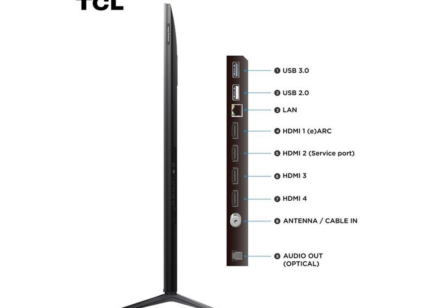 Smart TV 85" TCL UHD 4K MINILED 85C6K 120Hz Google TV AiPQ Pro Google Assistente 4 HDMI 2 USB