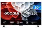 Smart TV 50" TCL 4K UHD LED 50S62 Google TV AiPQ Google Assistente 3 HDMI