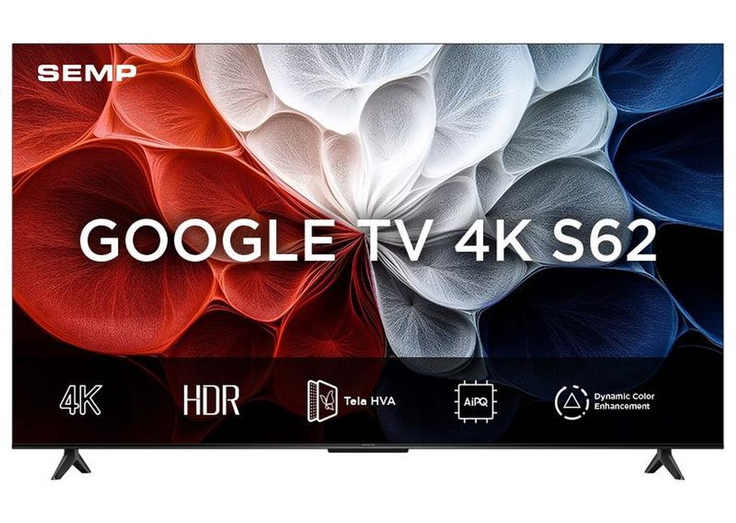 Smart TV 50" TCL 4K UHD LED 50S62 Google TV AiPQ Google Assistente 3 HDMI