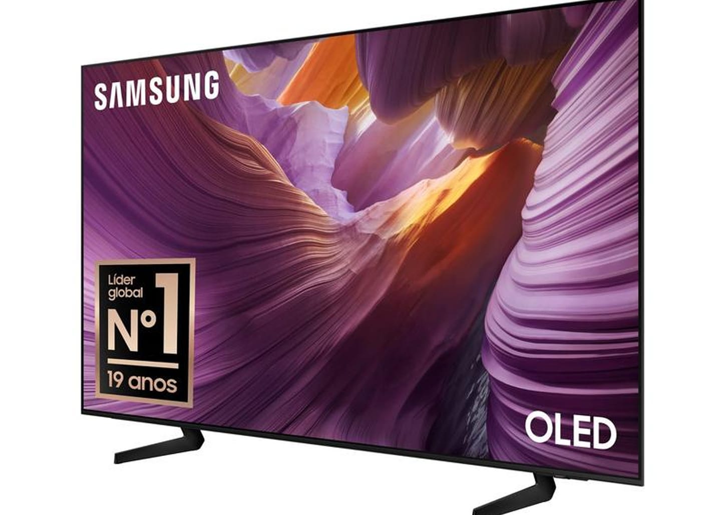 Smart TV 55" Samsung 4K OLED S85F QN55S85FAGXZD 120Hz Tizen NQ4 AI Gen2 Bixby Alexa 4 HDMI