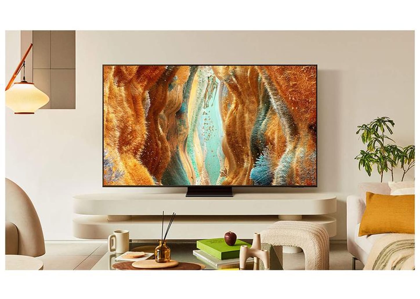 Smart TV 55" Samsung 4K Neo QLED QN70F QN55QN70FAGXZD 120Hz Tizen NQ4 AI Gen2 Bixby Alexa 4 HDMI