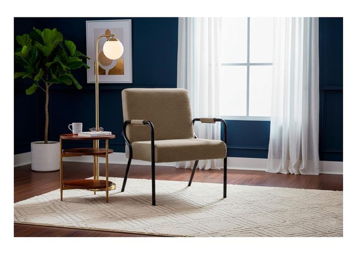 Poltrona Decorativa Opala Moderna Nordeste Flex Luiza