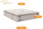 Colchão Queen Sealy de Mola 36x158x198cm Doux Comfort
