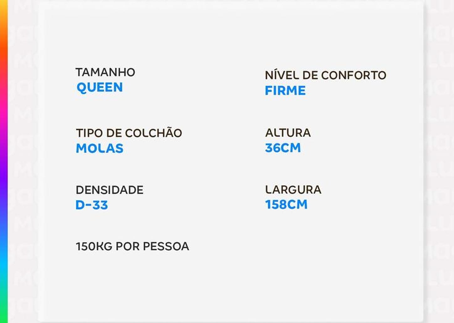 Colchão Queen Sealy de Mola 36x158x198cm Doux Comfort