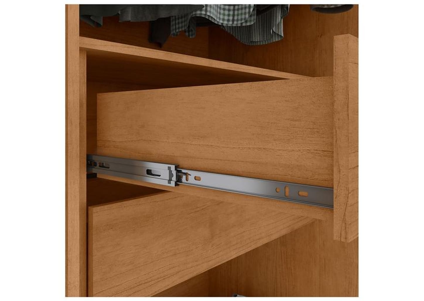 Guarda-roupa 6 Gavetas 6 Portas Móveis Lopas Casal Loop