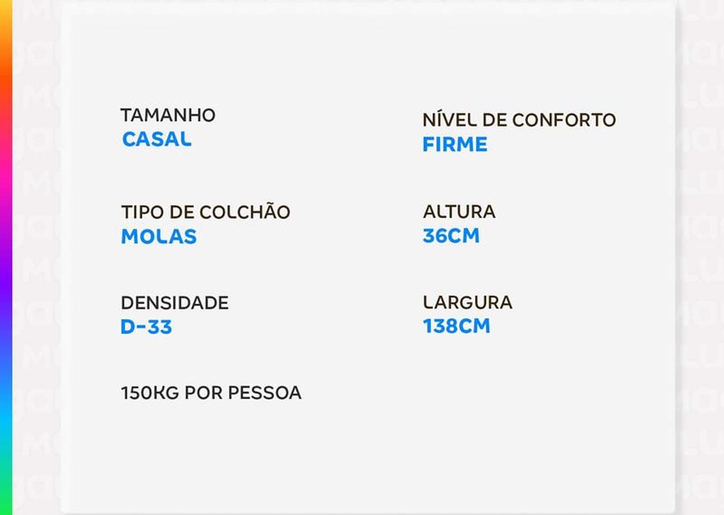 Colchão Casal Sealy de Mola 36x138x188cm Doux Comfort