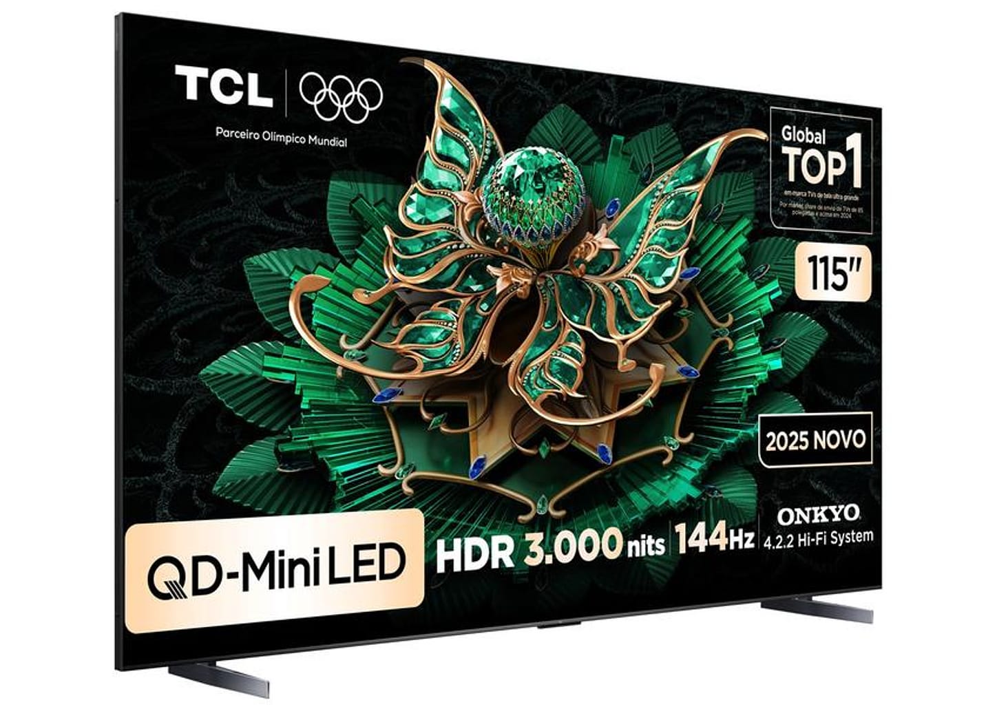 Smart TV 115" TCL 4K UHD QLED Mini LED 115C7K Google TV 2025